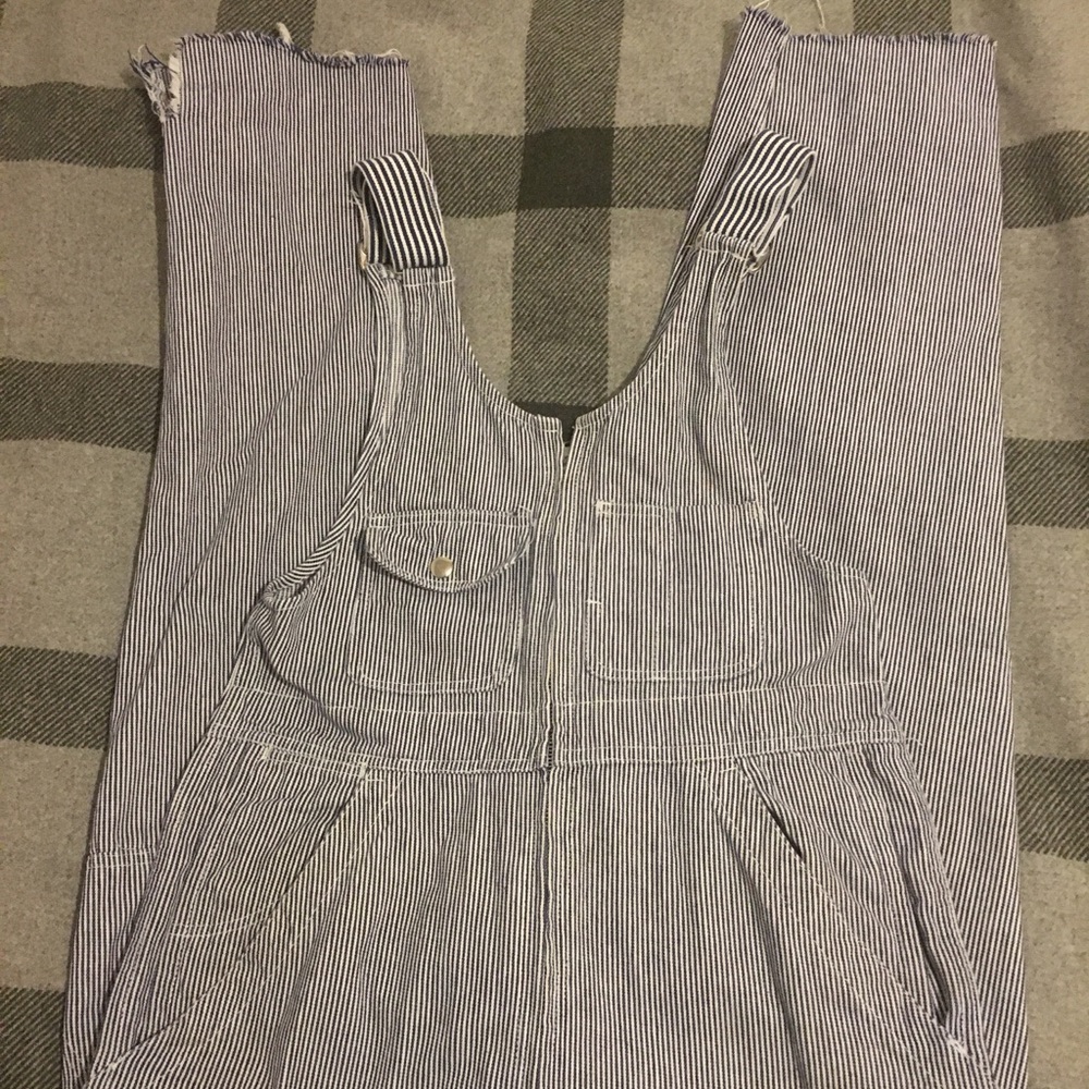 Vintage train conductor overalls